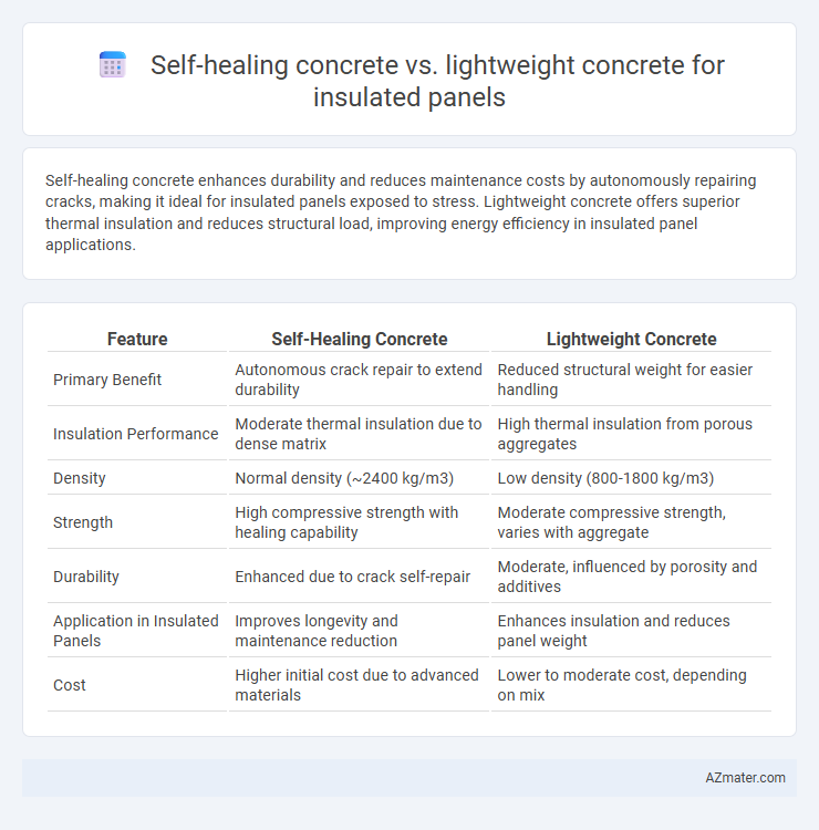 Self-healing concrete vs. lightweight concrete for insulated panels - What is The Difference?