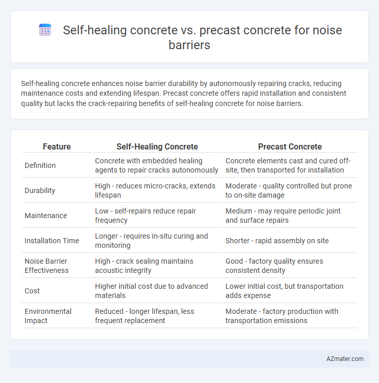 Self-healing concrete vs. precast concrete for noise barriers - What is The Difference?