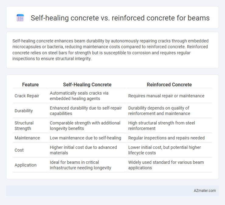 Self-healing concrete vs. reinforced concrete for beams - What is The Difference?