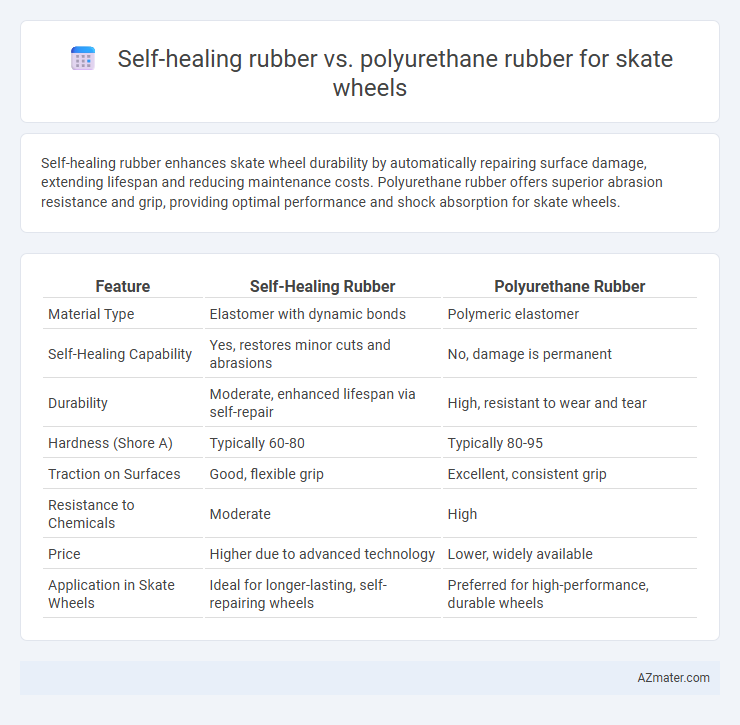 Self-healing rubber vs. polyurethane rubber for skate wheels - What is The Difference?