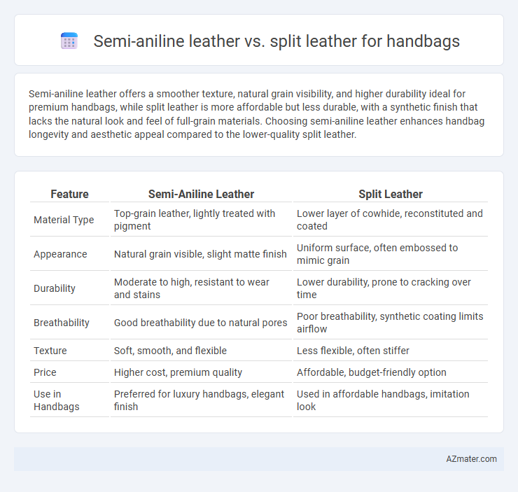 Semi-aniline leather vs. split leather for handbags - What is The Difference?