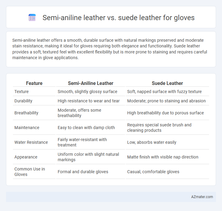 Semi-aniline leather vs. suede leather for gloves - What is The Difference?