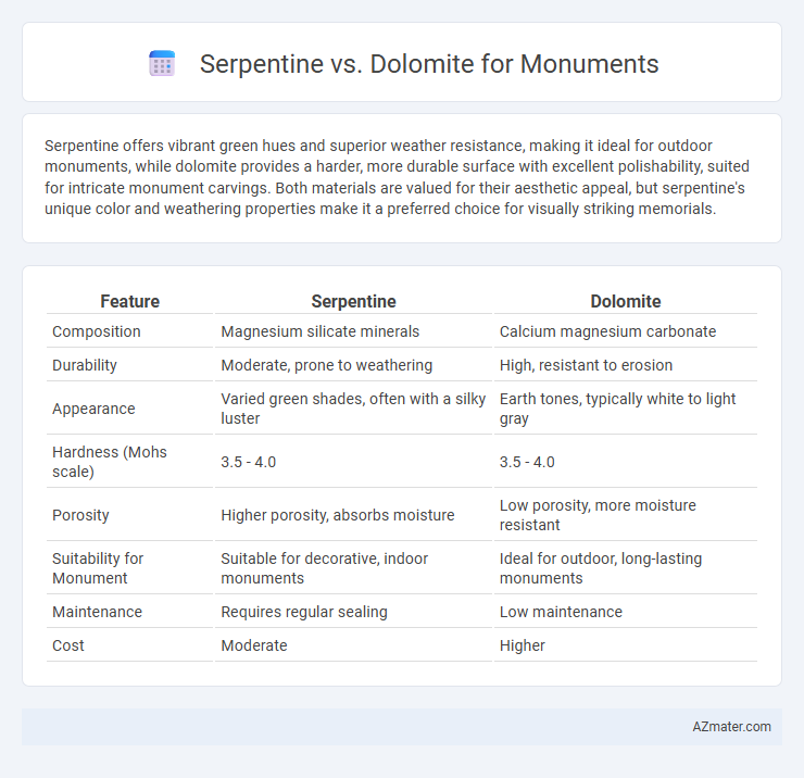Serpentine vs. Dolomite for Monuments - What is The Difference?
