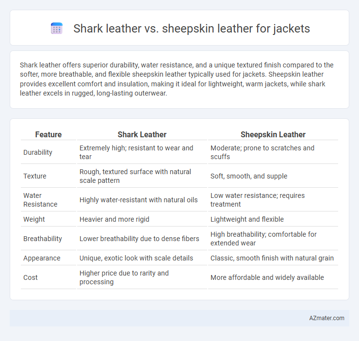 Shark leather vs. sheepskin leather for jackets - What is The Difference?