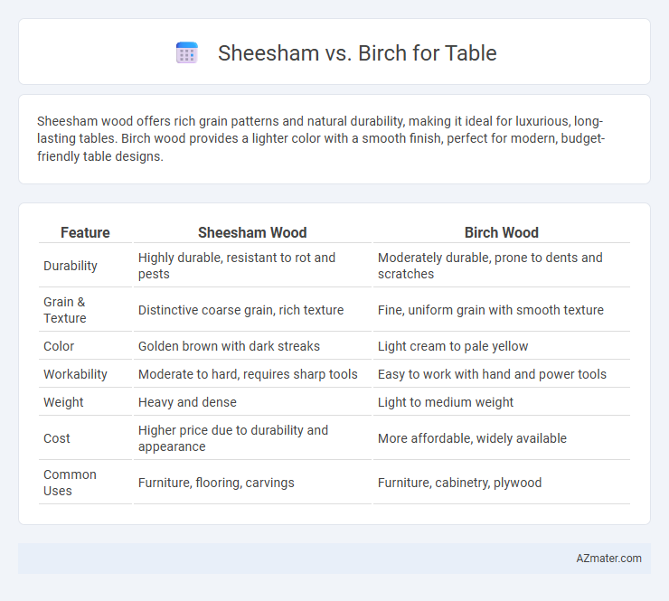 Sheesham vs. Birch for Table - What is The Difference?