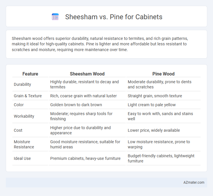 Sheesham vs. Pine for Cabinets - What is The Difference?