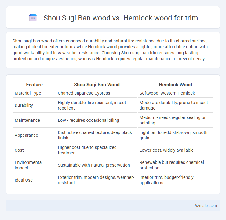 Shou Sugi Ban wood vs. Hemlock wood for trim - What is The Difference?