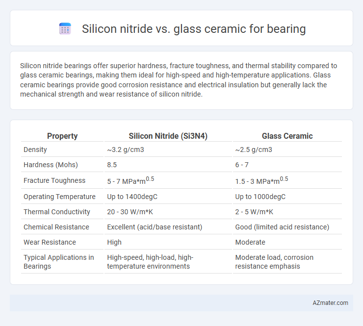 Silicon nitride vs. glass ceramic for bearing - What is The Difference?