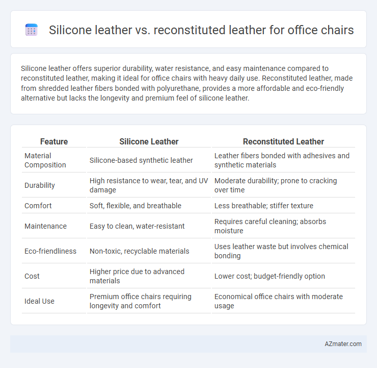Silicone leather vs. reconstituted leather for office chairs - What is The Difference?