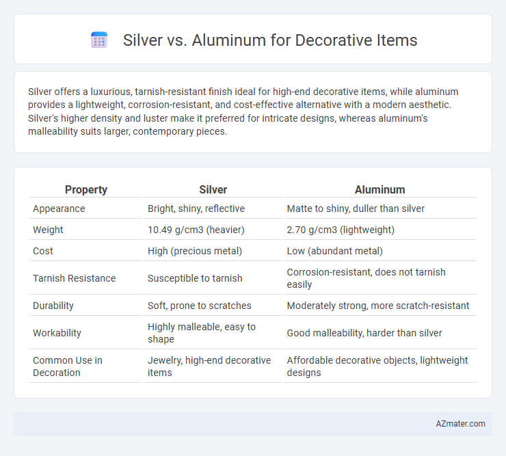 Silver vs. Aluminum for Decorative Items - What is The Difference?
