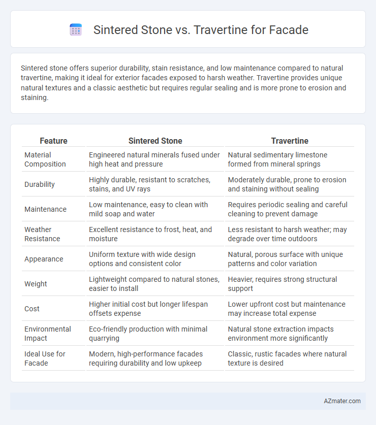 Sintered Stone vs. Travertine for Facade - What is The Difference?
