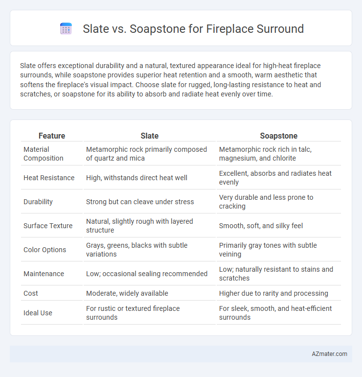 Slate vs. Soapstone for Fireplace Surround - What is The Difference?