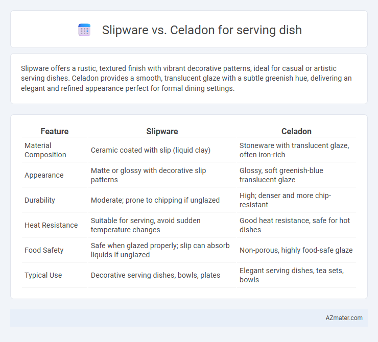Slipware vs. Celadon for serving dish - What is The Difference?