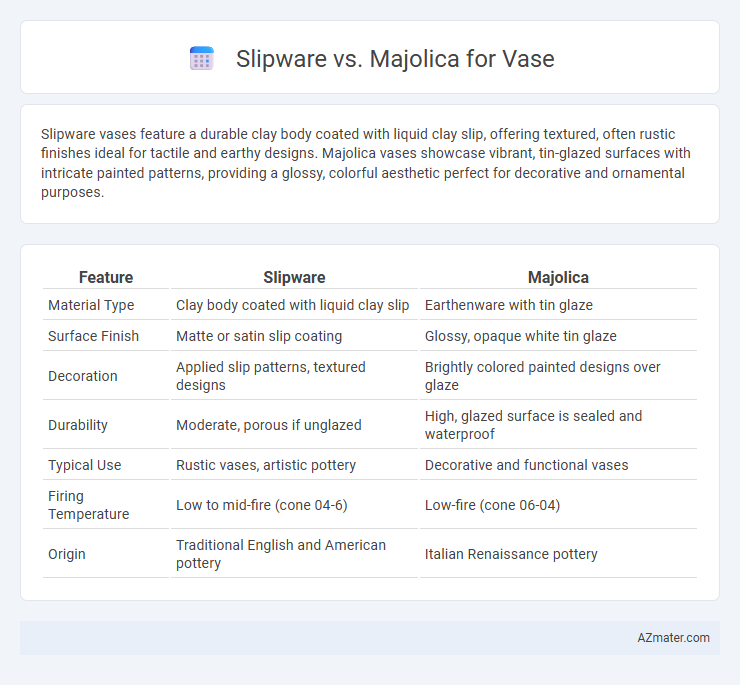 Slipware vs. Majolica for Vase - What is The Difference?