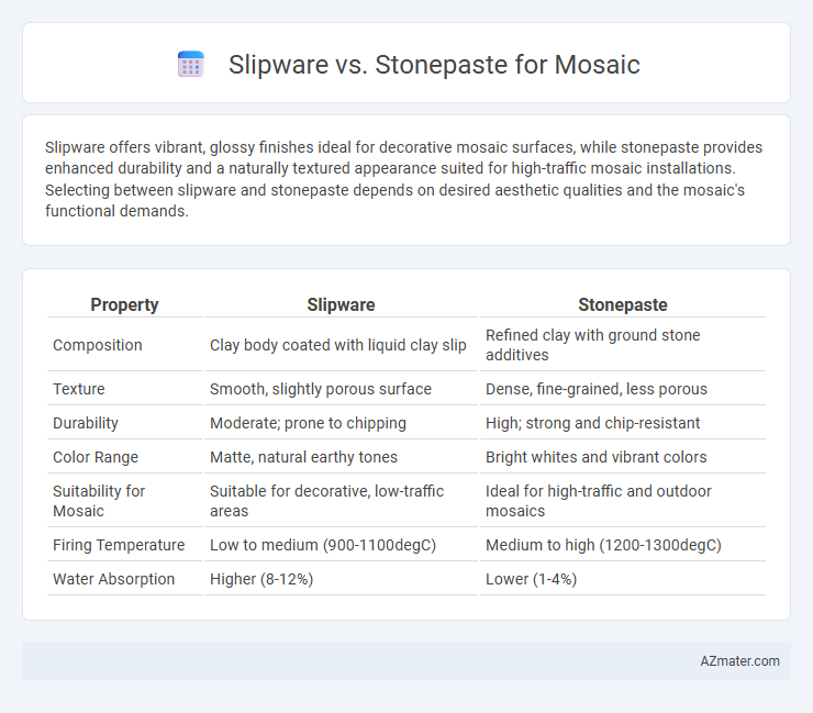 Slipware vs. Stonepaste for Mosaic - What is The Difference?