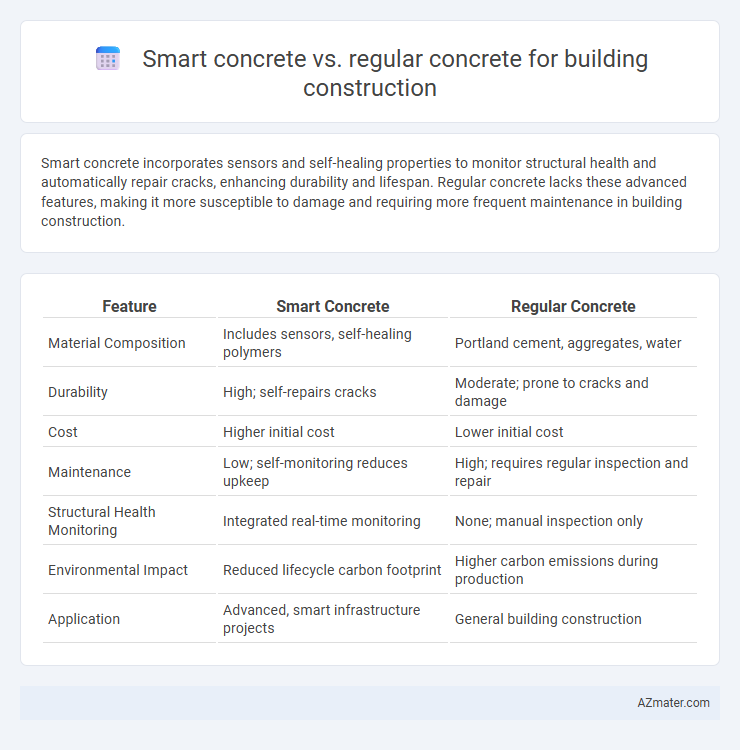 Smart concrete vs. regular concrete for building construction - What is The Difference?