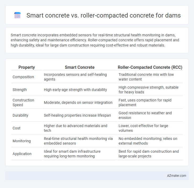 Smart concrete vs. roller-compacted concrete for dams - What is The Difference?