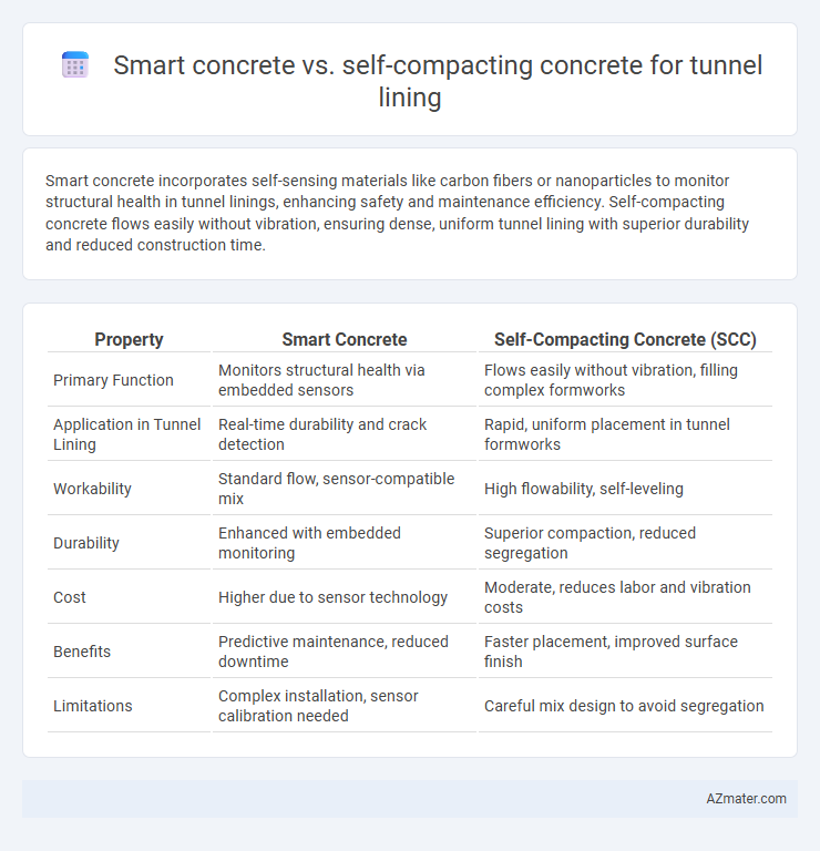 Smart concrete vs. self-compacting concrete for tunnel lining - What is The Difference?
