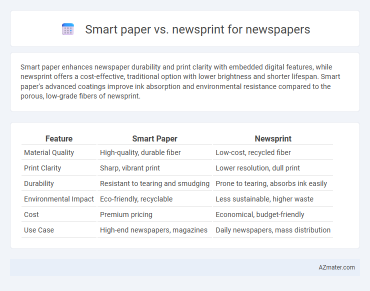 Smart paper vs. newsprint for newspapers - What is The Difference?