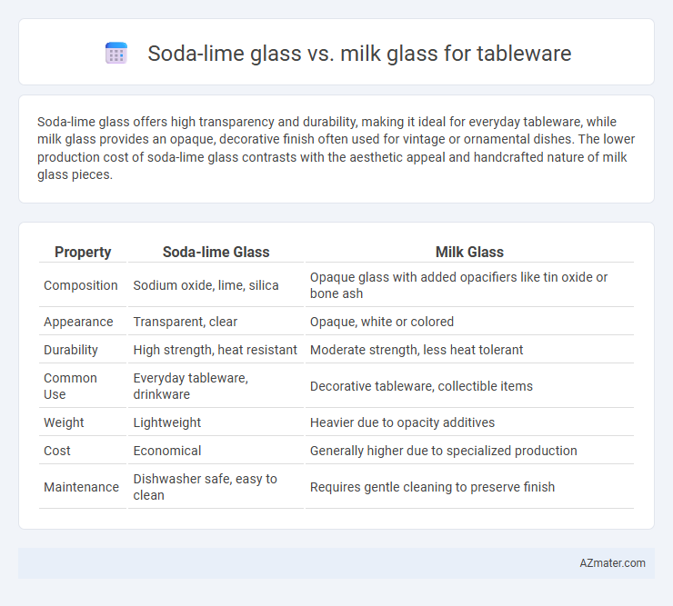 Soda-lime glass vs. milk glass for tableware - What is The Difference?