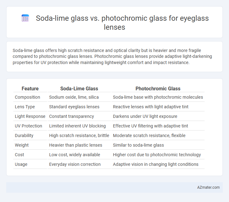 Soda-lime glass vs. photochromic glass for eyeglass lenses - What is The Difference?
