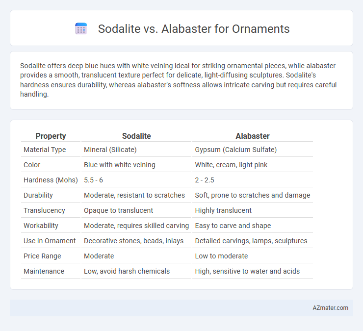 Sodalite vs. Alabaster for Ornaments - What is The Difference?