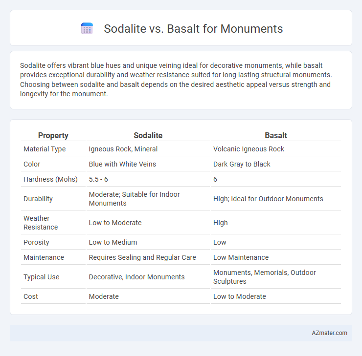 Sodalite vs. Basalt for Monuments - What is The Difference?