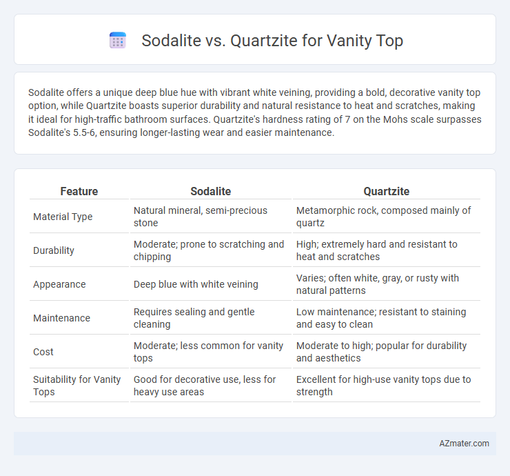 Sodalite vs. Quartzite for Vanity Top - What is The Difference?