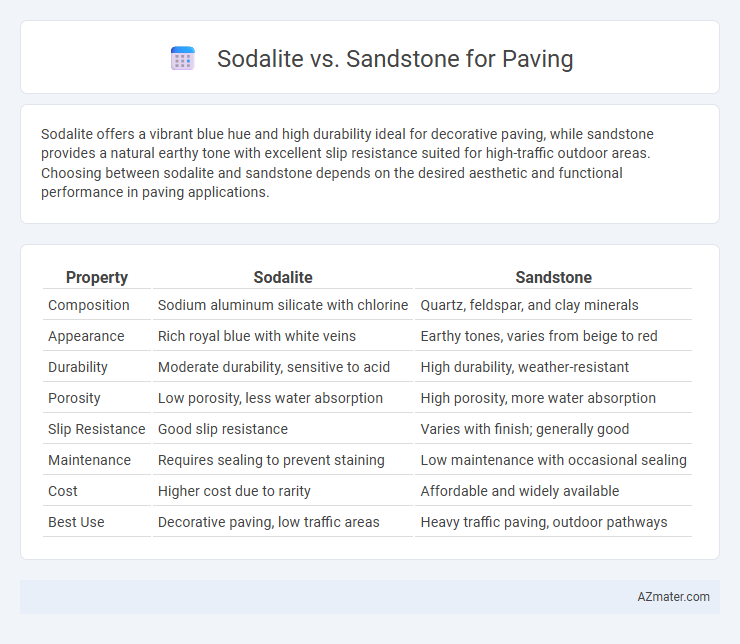 Sodalite vs. Sandstone for Paving - What is The Difference?