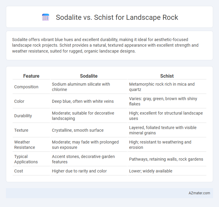 Sodalite vs. Schist for Landscape Rock - What is The Difference?