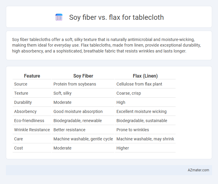 Soy fiber vs. flax for tablecloth - What is The Difference?