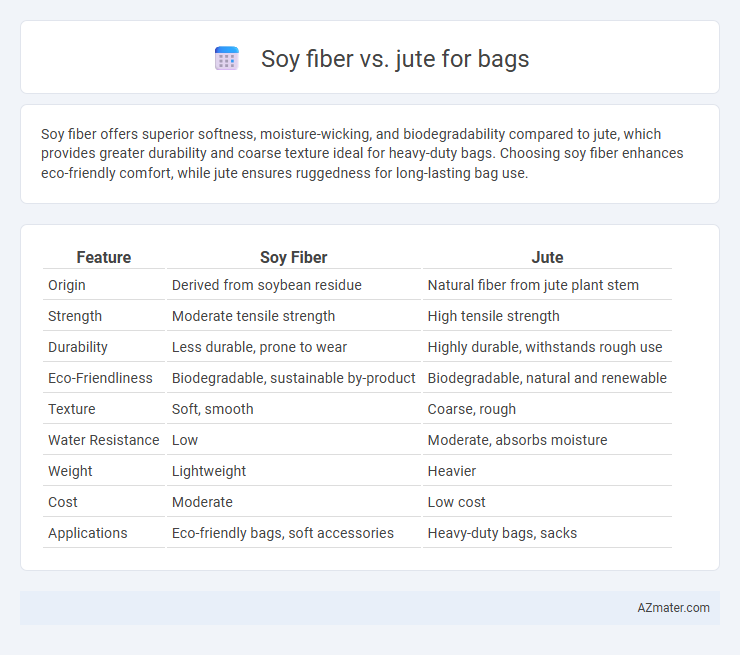 Soy fiber vs. jute for bags - What is The Difference?