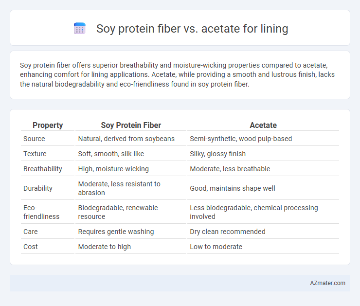 Soy protein fiber vs. acetate for lining - What is The Difference?