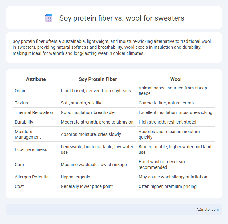 Soy protein fiber vs. wool for sweaters - What is The Difference?