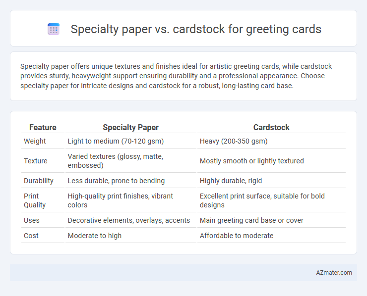 Specialty paper vs. cardstock for greeting cards - What is The Difference?