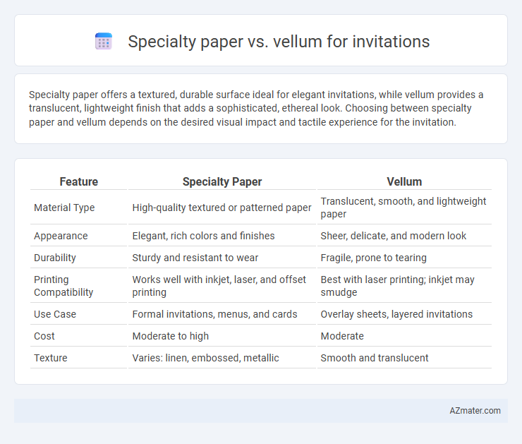 Specialty paper vs. vellum for invitations - What is The Difference?