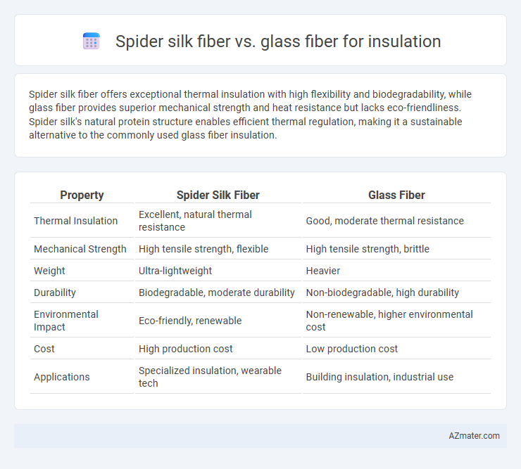 Spider silk fiber vs. glass fiber for insulation - What is The Difference?