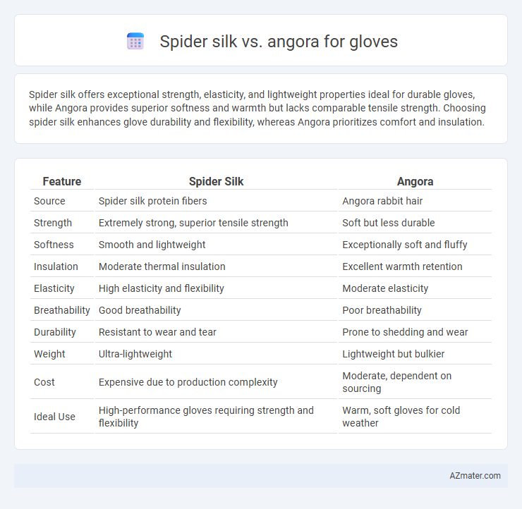 Spider silk vs. angora for gloves - What is The Difference?