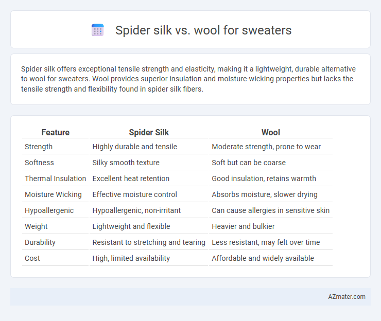 Spider silk vs. wool for sweaters - What is The Difference?