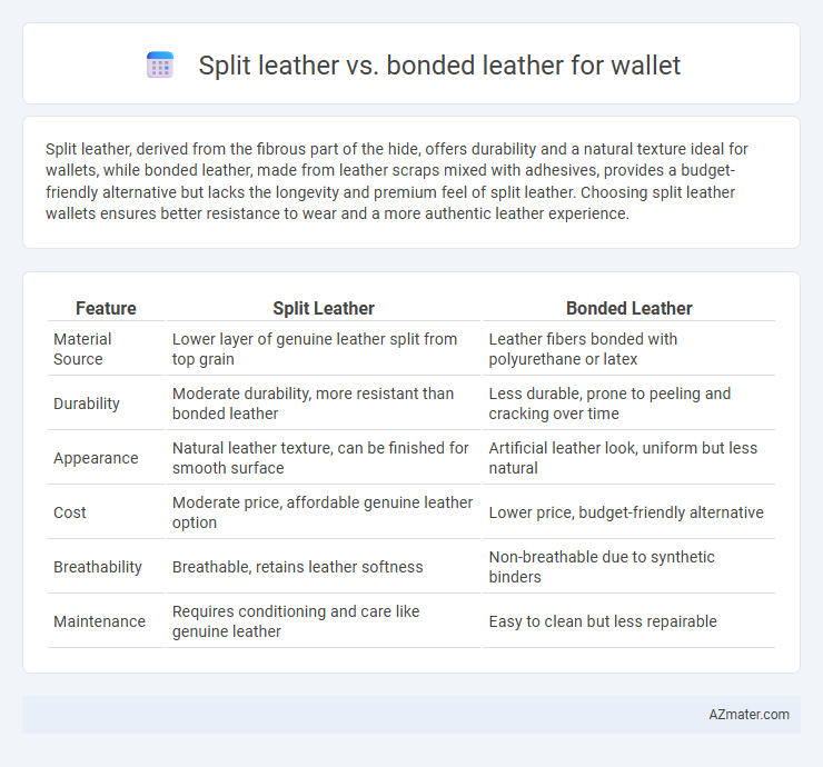 Split leather vs. bonded leather for wallet - What is The Difference?