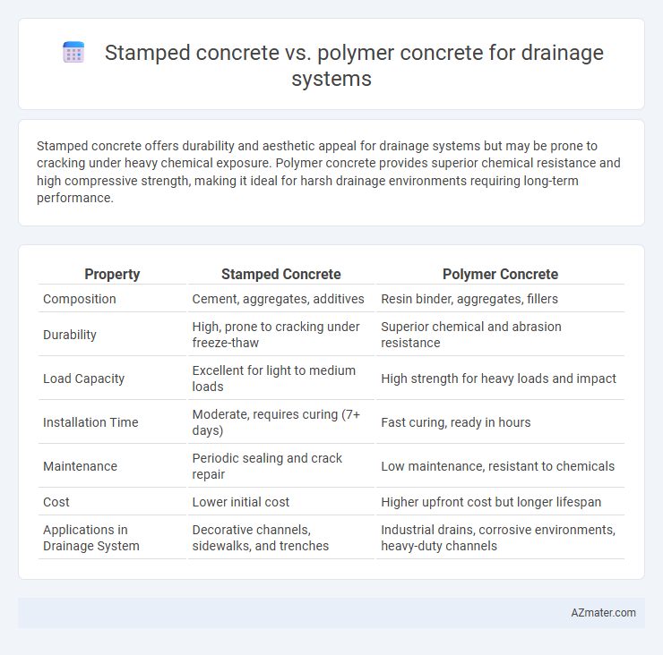 Stamped concrete vs. polymer concrete for drainage systems - What is The Difference?