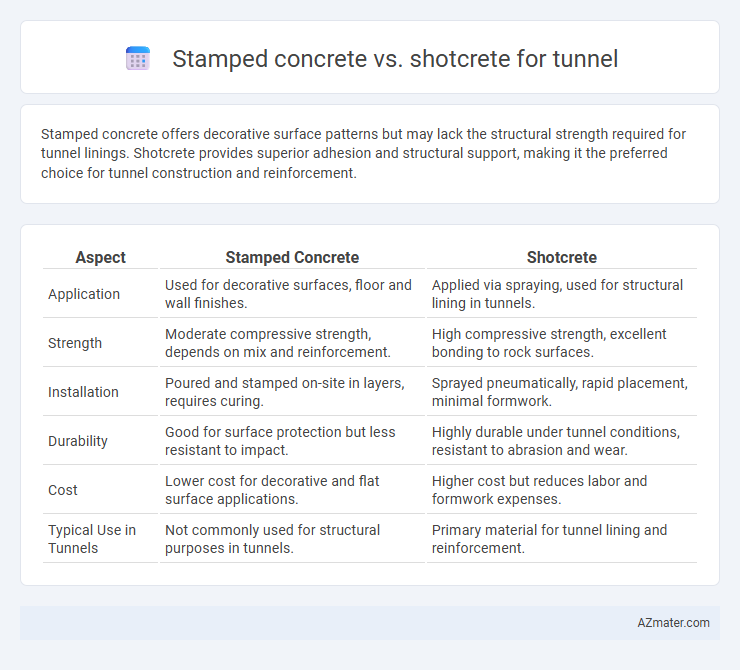 Stamped concrete vs. shotcrete for tunnel - What is The Difference?