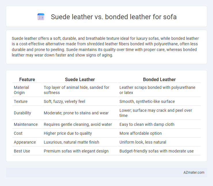 Suede leather vs. bonded leather for sofa - What is The Difference?