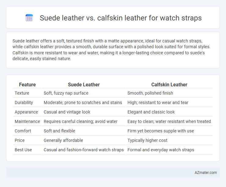 Suede leather vs. calfskin leather for watch straps - What is The Difference?