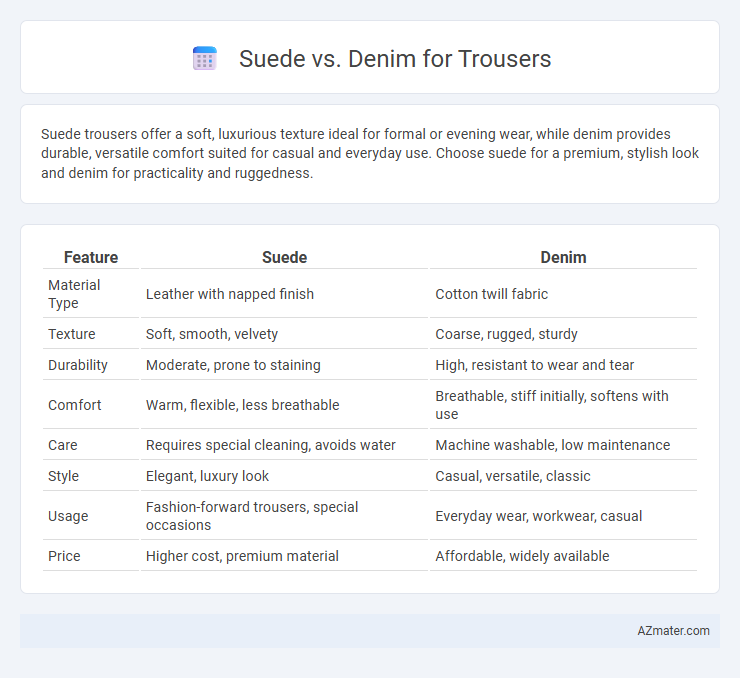 Suede vs. Denim for Trousers - What is The Difference?