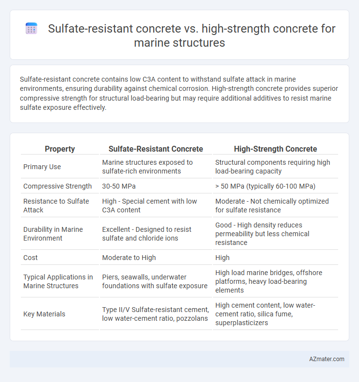 Sulfate-resistant concrete vs. high-strength concrete for marine structures - What is The Difference?