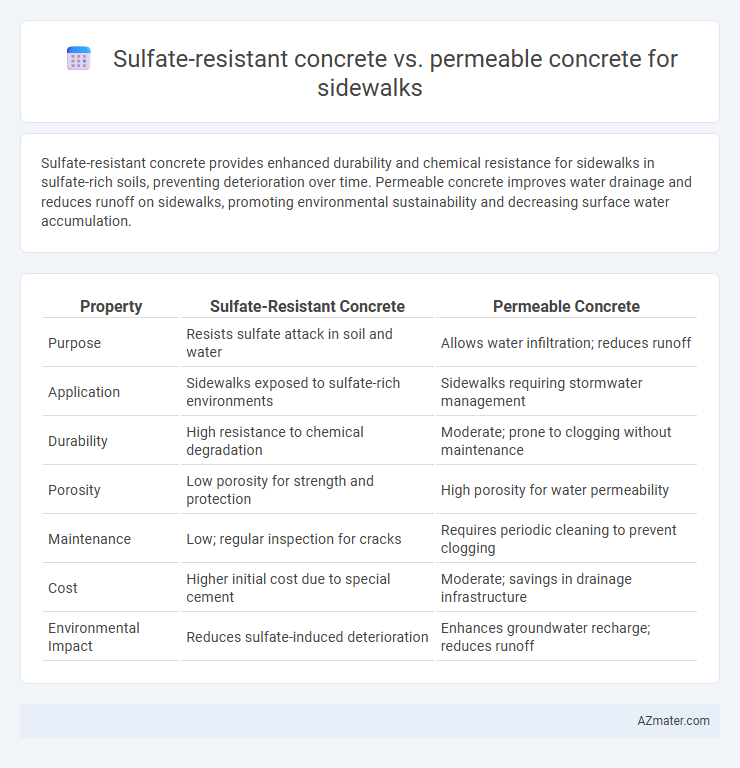 Sulfate-resistant concrete vs. permeable concrete for sidewalks - What is The Difference?