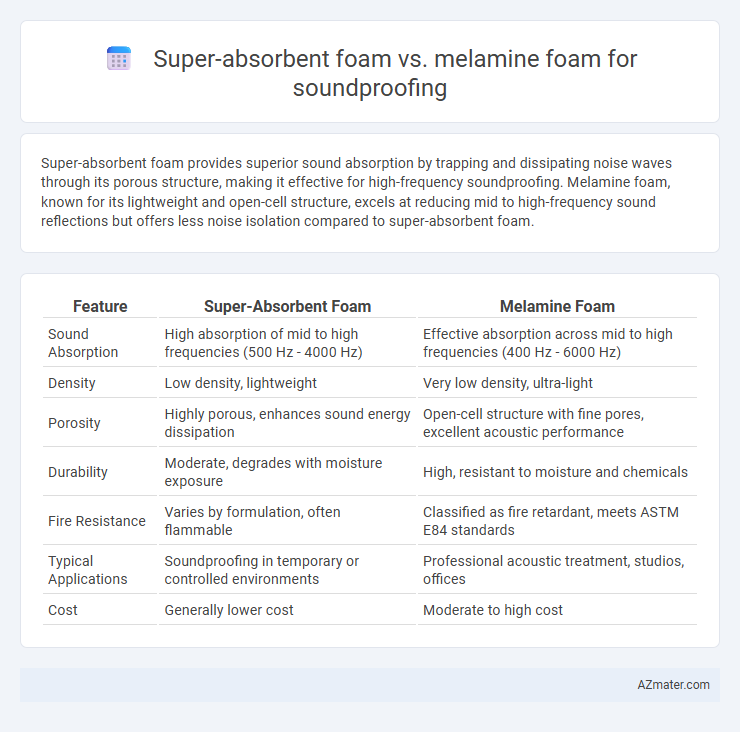 Super-absorbent foam vs. melamine foam for soundproofing - What is The Difference?