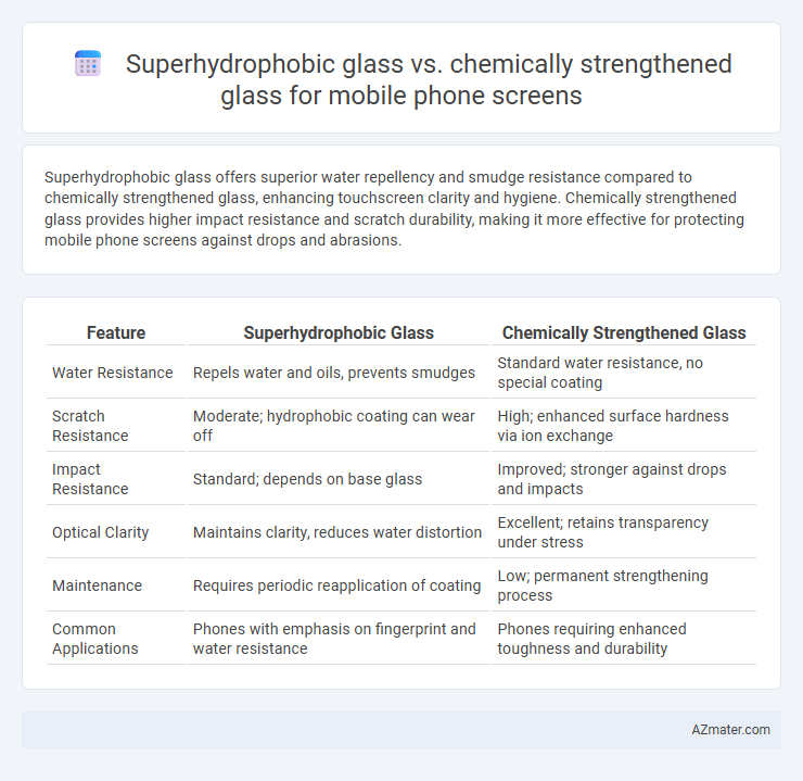 Superhydrophobic glass vs. chemically strengthened glass for mobile phone screens - What is The Difference?