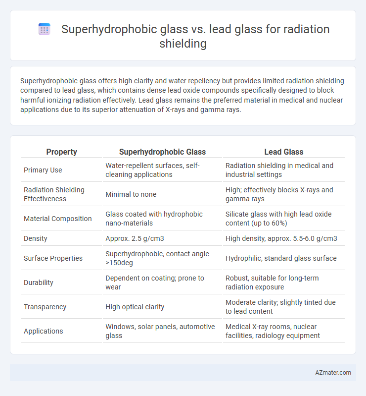 Superhydrophobic glass vs. lead glass for radiation shielding - What is The Difference?